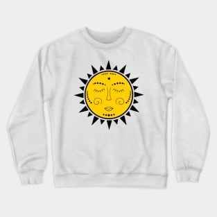 sun with face Crewneck Sweatshirt